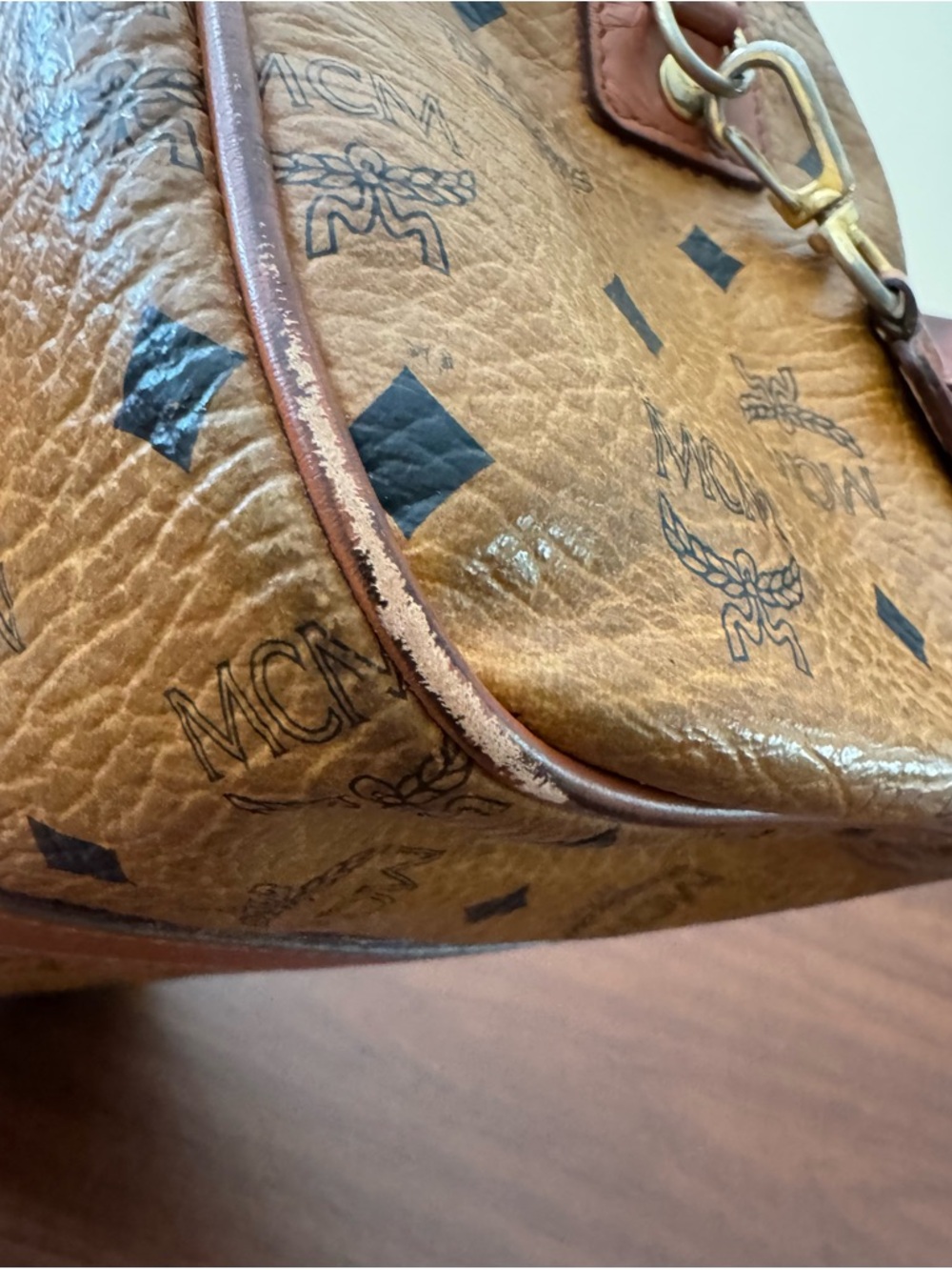MCM Boston Bag - Cognac - Picture 5 of 11